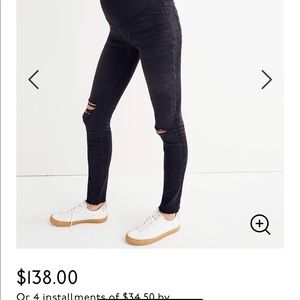Madewell Over the belly maternity jeans